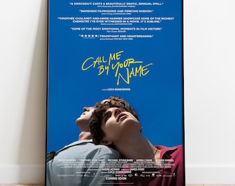 Call Me by Your Name Poster, Movie Print, Wall Art, Gift for Film Fans