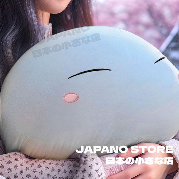 Blue Slime Plush Doll Anime Cosplay Prop Pillow | 3 Sizes, 4 Emotions | Super Fluffy Super Soft Stuffed Toy | Anime Birthday Gift