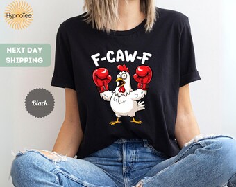 F-Caw-F Christmas Chicken T-Shirt: Holiday Crewneck