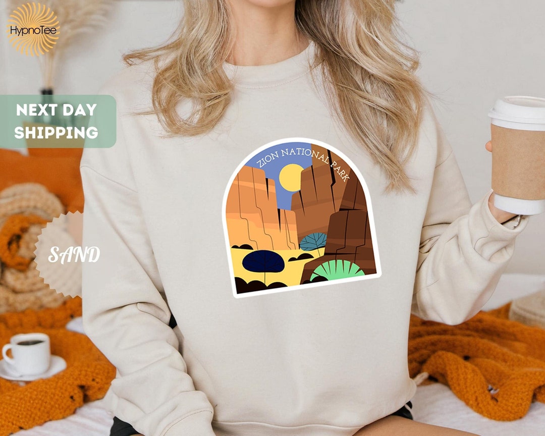 Zion National Park Sweatshirt, National Park Shirt, Utah Shirt, Hiking