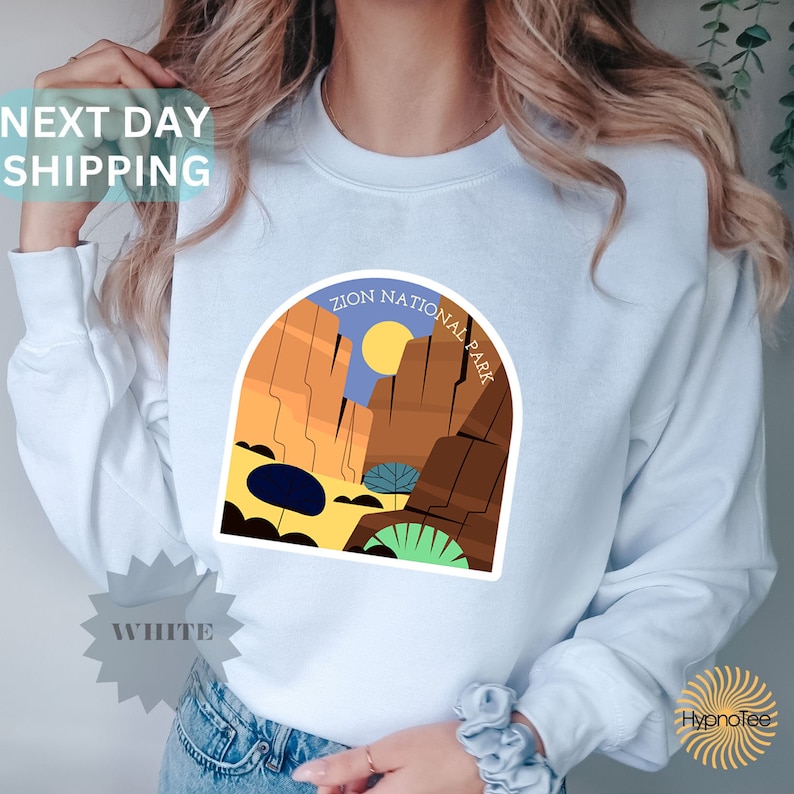 Zion National Park Sweatshirt, National Park Shirt, Utah Shirt, Hiking