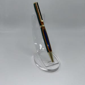 Wooden Striped Twist Pen, Handmade, Gift