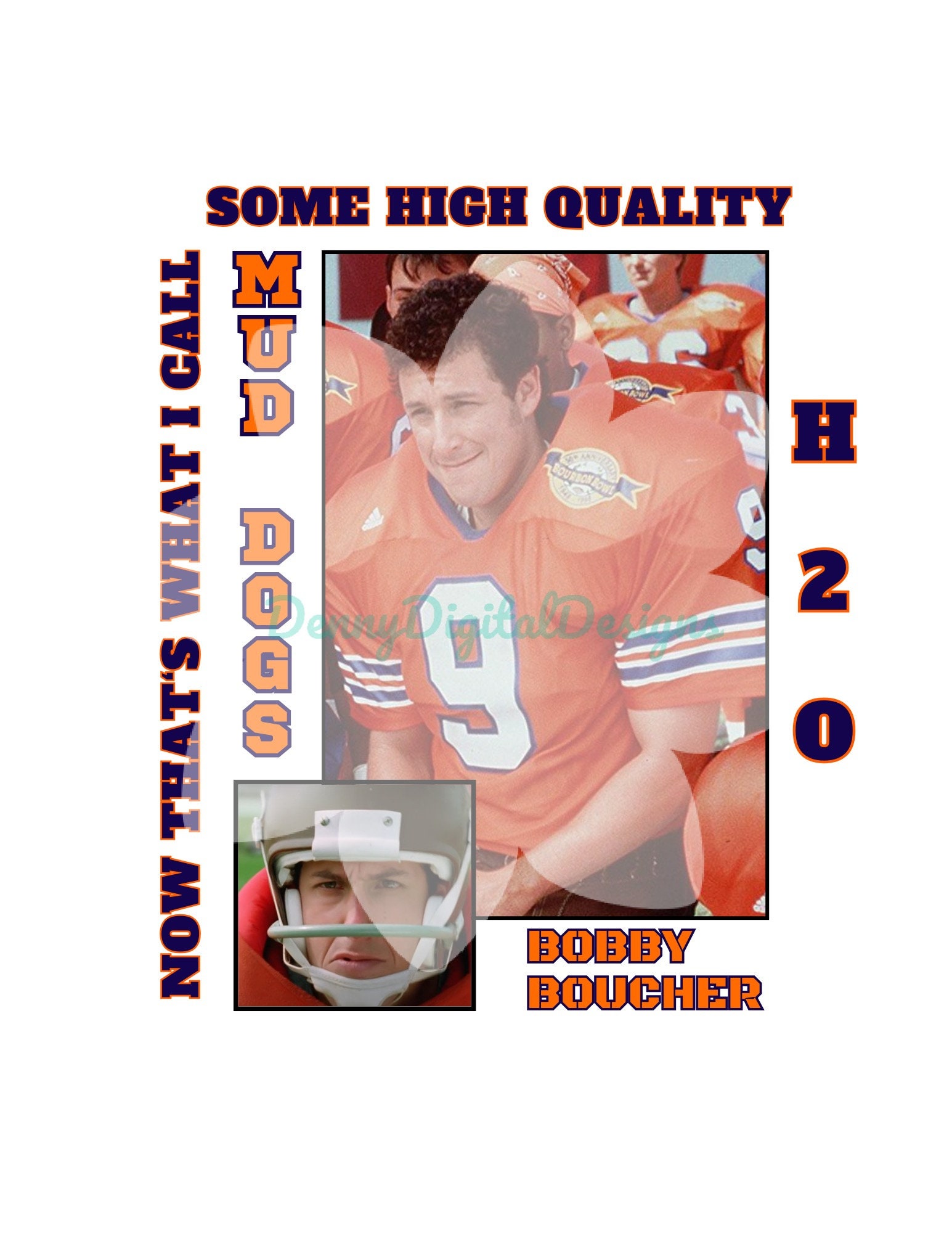  Men 9 Bobby Boucher Football Jersey The Waterboy Mud Dawgs  Movie Jersey Adam Sandler(Black,XX-Large) : Clothing, Shoes & Jewelry