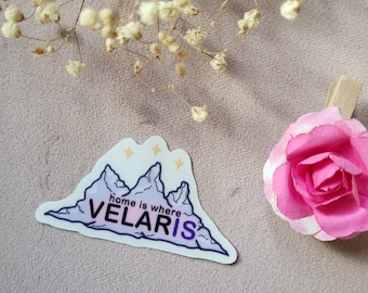VELARIS ACOTAR sticker bookish sticker bookworm gift booklover sticker waterproof sticker mountain smut sticker night court romance sticker