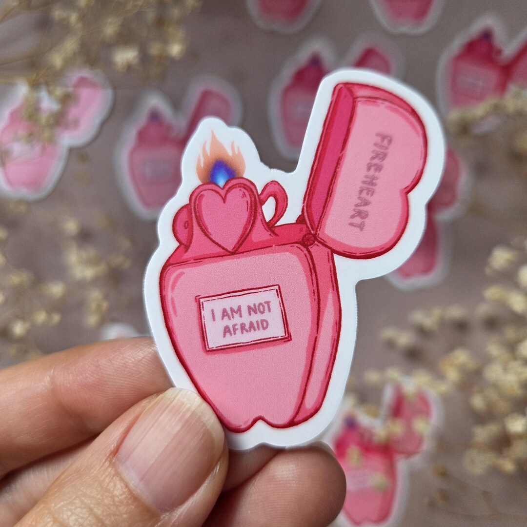 Fireheart Sticker Fireheart Sticker: Waterproof Vinyl Sticker for Book Lovers, Throne of ...