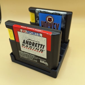 Sega Genesis Tall EA Game Cartridge Storage Tray, 5, 10, or 20 Slots, 3D Printed, Choice of Colors