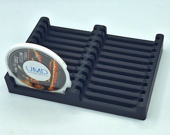 3D Printed PSP UMD Storage Tray in 10, 20, 50, or 100 Slots