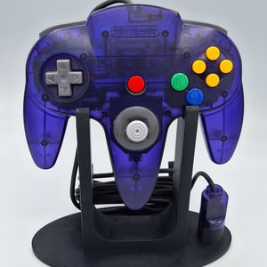 N64 Controller Display Stand featuring Plug and Wire Organizer, 3D Printed, Choice of Colors