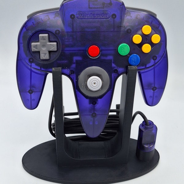 N64 Controller Display Stand, Choice of Colors, 3D Printed