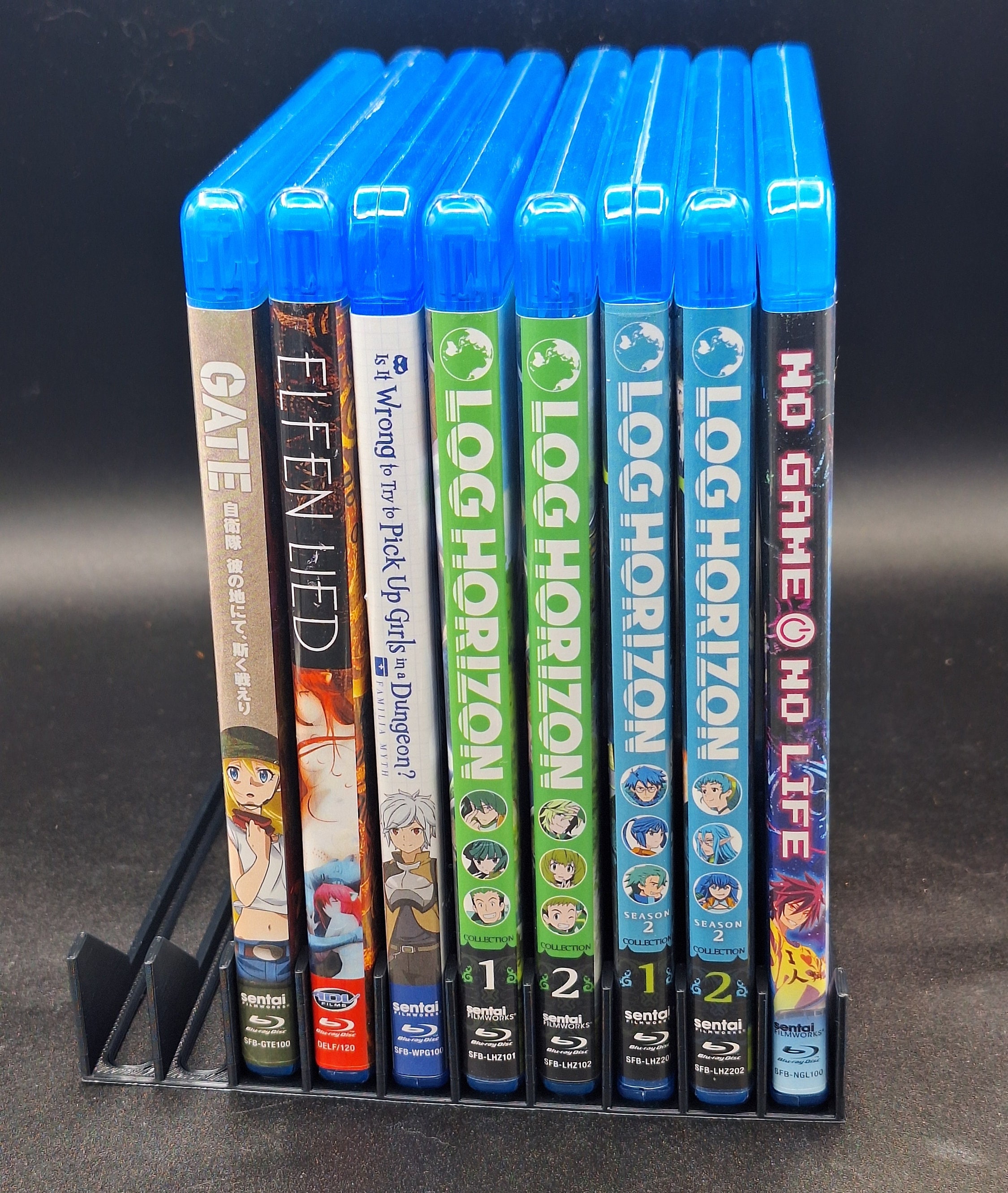 Blu-ray Case Organizer Tray, 5, 10, or 15 Slots, 3D Printed