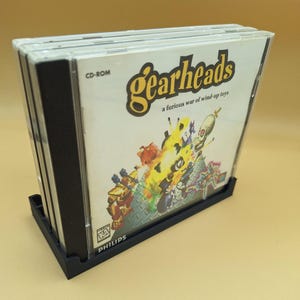 CD / PS1 Game Jewel Case Storage Tray in 5, 10, or 15 Slots, 3D Printed
