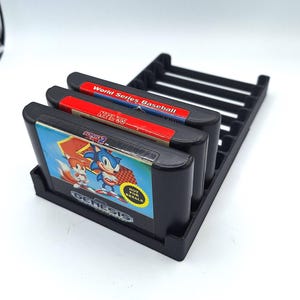 Sega Genesis Game Cartridge Storage Tray, 5, 10, or 20 Slots, 3D Printed, Choice of Colors