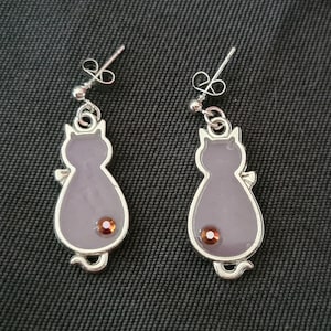 Earrings cat