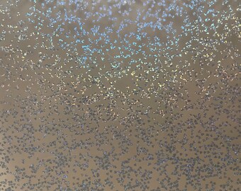 Confetti Acrylic Sheets - Silver/Blue Hearts