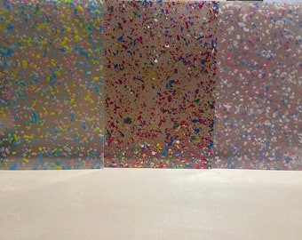 Confetti Acrylic Sheets - 6 Pack