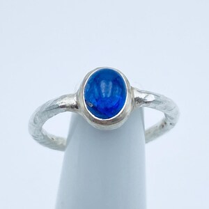 Lapis Ring, 925 Sterling Silver Ring, Boho Statement Ring, Bohemian Silver Ring, Women&#39;s Ring, Gift for Her, Artisan Silver Ring