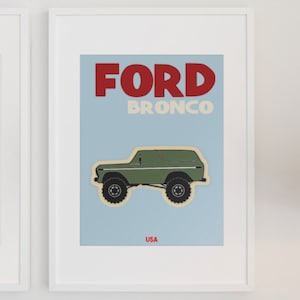 Ford Bronco Art | Print