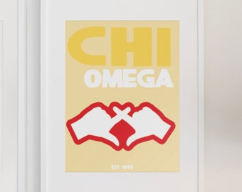 Chi Omega Art Print | Decor