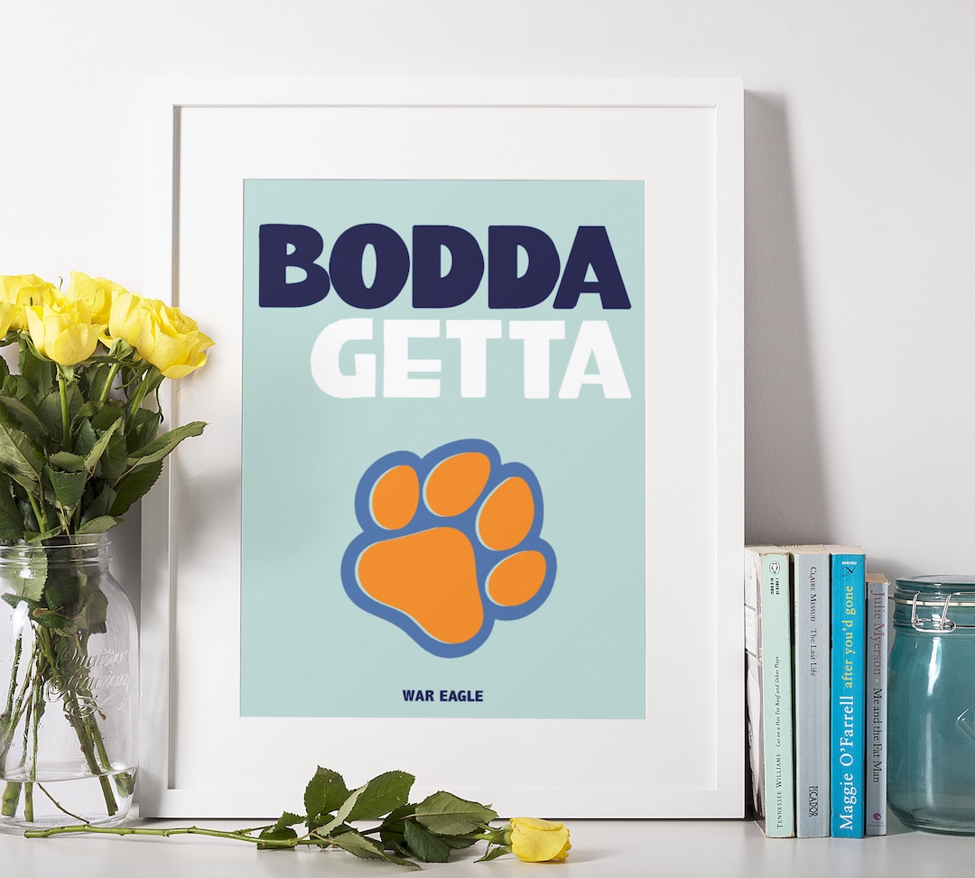 Auburn Bodda Getta Art Print Auburn Wall Art College Dorm Etsy