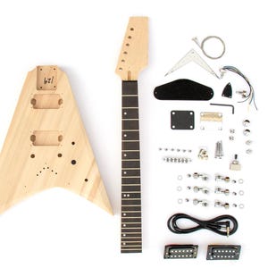 V Style Build Your Own Guitar Kit