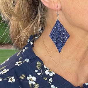 Boho Chic micro macramé earrings