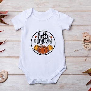 Hello Pumpkin Fall Onesie