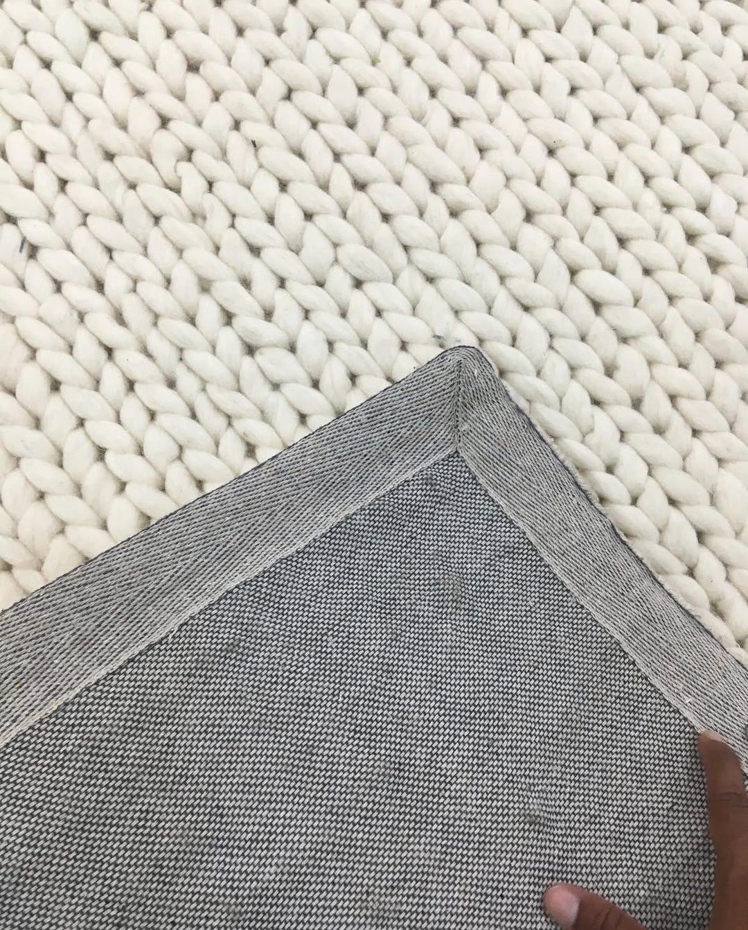 Chunky Cable Rug The Indoor Store- Hand Woven Chunky Wool Area Rug , Ivory/off-white ...
