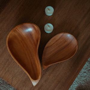 Vintage Monkey Pod Wood Bowls