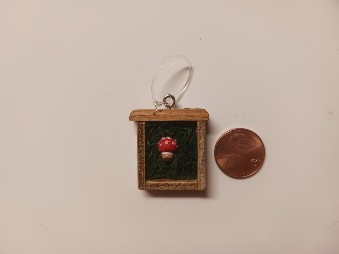 Miniature Mushroom Folk Art Etsy