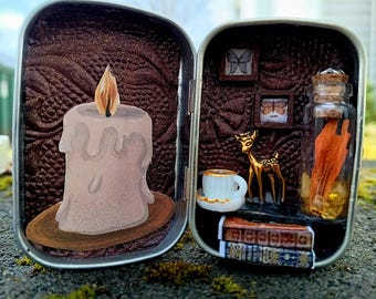 In a Happy Corner of the World Tiny Mint Tin Diorama - Etsy