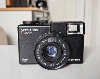 Agfa Optima 535 Sensor Electronic / Solitar 40 mm 2.8 lens voor 35 mm 35 mm film analoge zoekercamera werkend