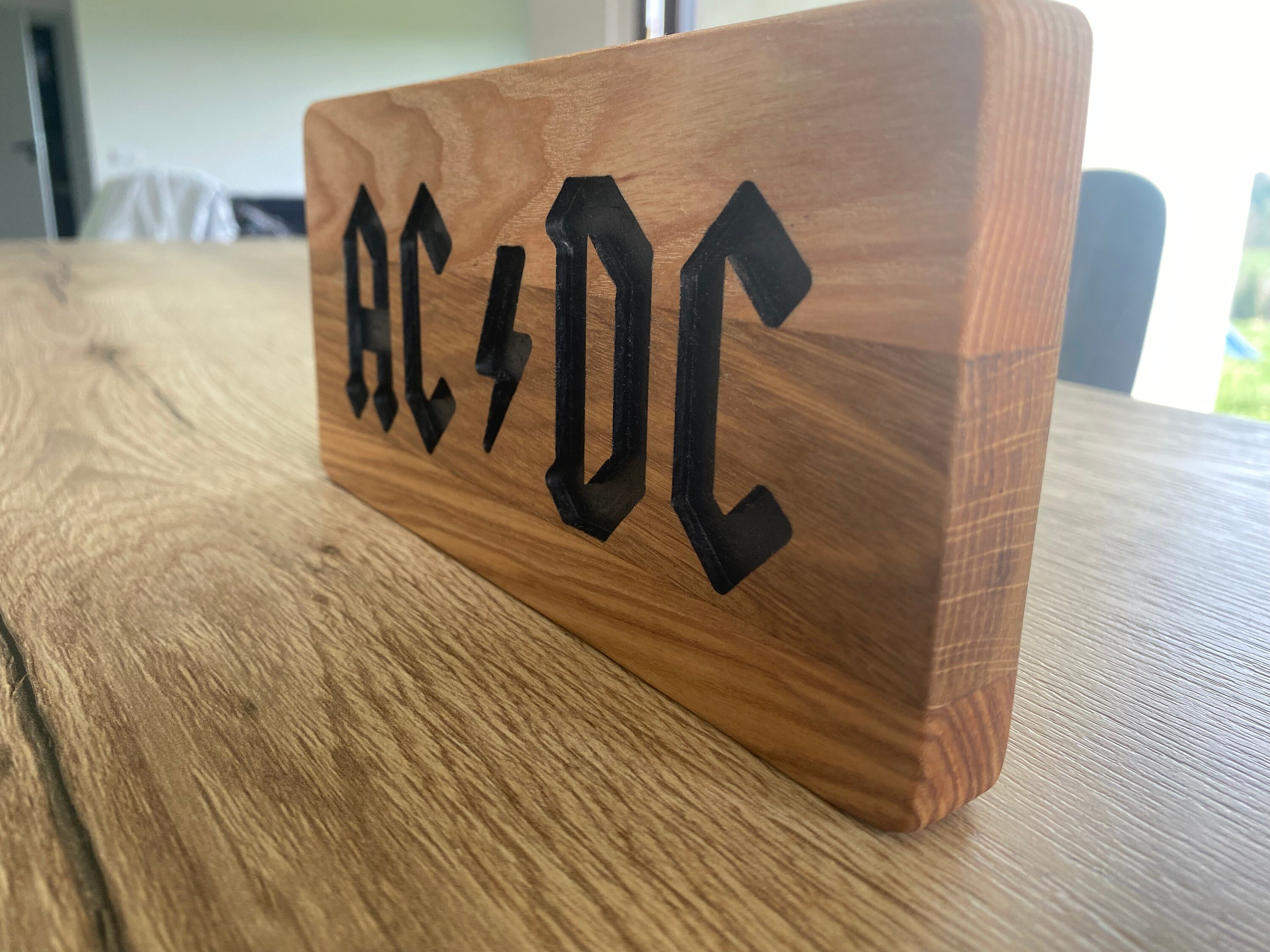 ACDC Wooden Band Decor Logo Handmade - Etsy
