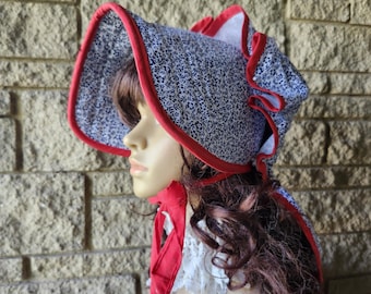 Gorro con broche de presión estilo victoriano; gorro para el sol con ala estampada contemporánea; para damas, mujeres y adultos; para recreadores de cosplay