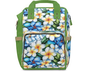 Diaper Backpack With Insulated Bottle Pocket - Bats Shadow Print, Stroller Straps For Travel