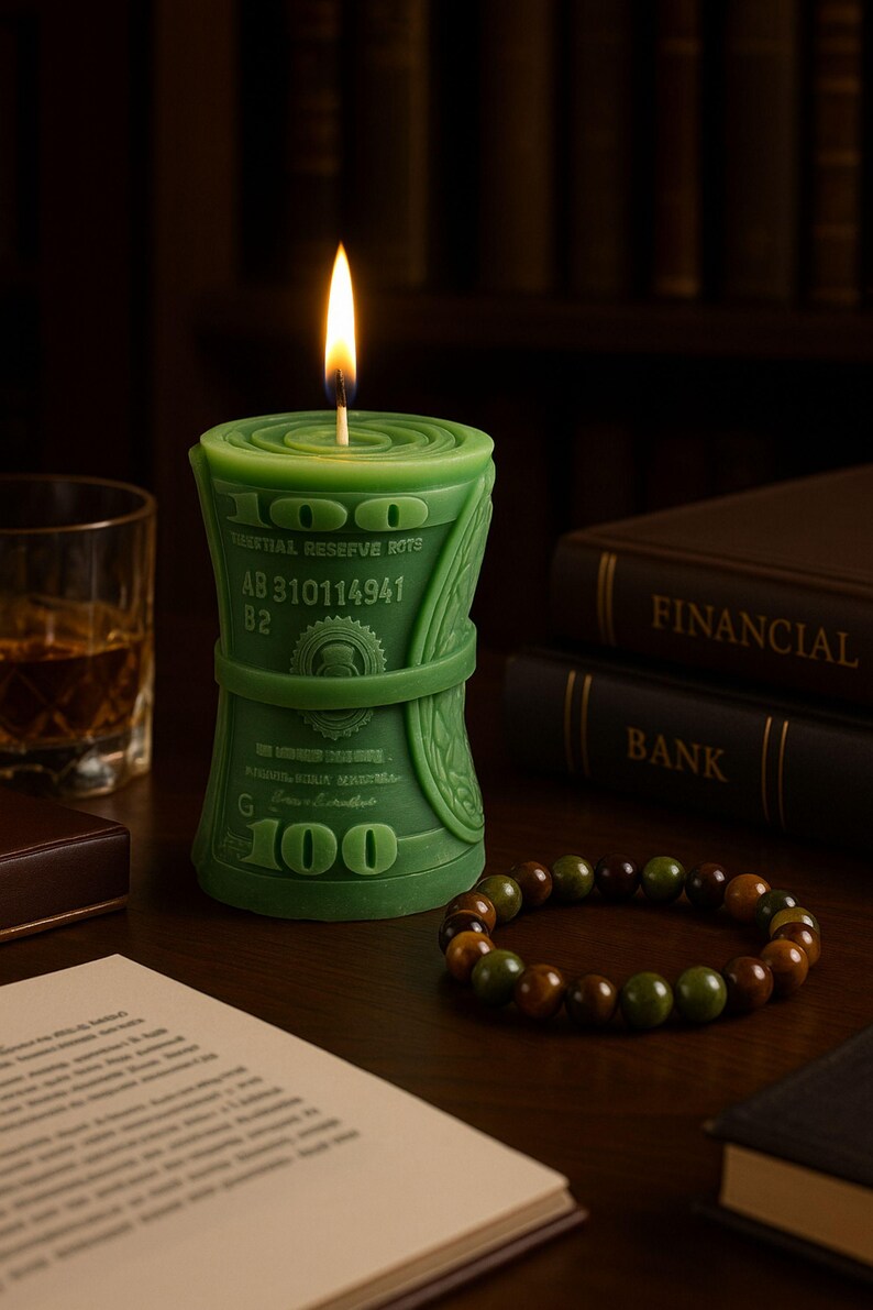 Wealth manifestation gift set with crystal bracelet, tiger eye stone, green aventurine, prosperity candle, handmade soap and intention scroll in black gift box, spiritual abundance ritual kit for attracting money success and positive energy, law of attraction gift for her or him, meaningful crystal gift set for manifestation and personal growth