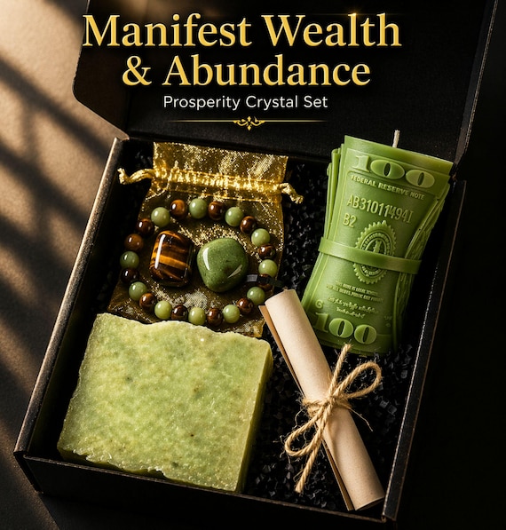 Gift For Him Bracelet Unique Wealth Manifestation Prosperity Crystal Bracelet for Boyfriend Gift Idea Anniversary Gift for Him