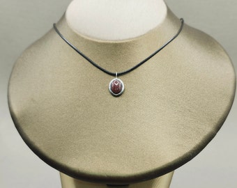 Carnelian Pendant Necklace, Sterling Silver, Chakra Necklace, Unique Jewelry, Carnelian crystal,  Unique Necklace, Carnelian Charm Choker