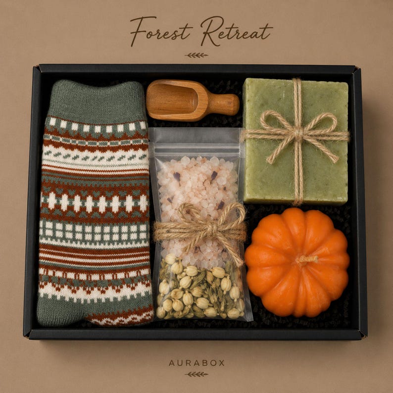 Thanksgiving gift box for women, fall spa gift basket, cozy autumn self care package, pumpkin candle gift set, hostess gift for Thanksgiving dinner, hygge gift box, seasonal relaxation basket, honey soap gift, sunflower crochet decor, cozy socks gift, comfort care package, autumn birthday gift, gift for mom, gift for sister, thinking of you gift, luxury fall gift basket, ready to gift, next day shipping