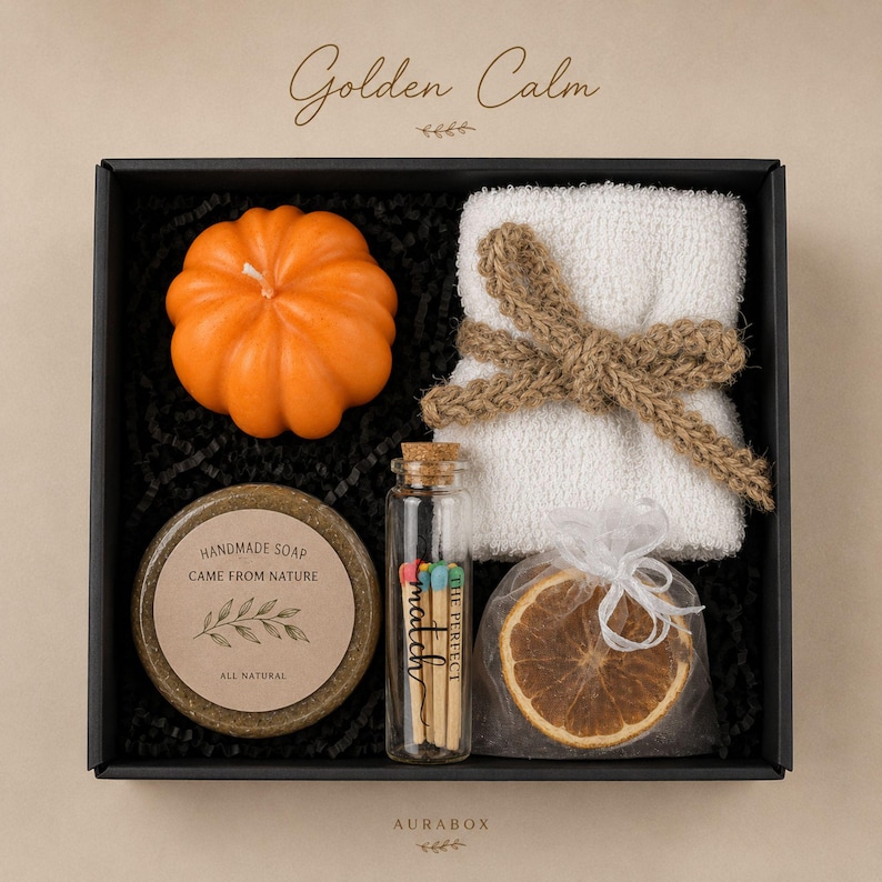 Thanksgiving gift box for women, fall spa gift basket, cozy autumn self care package, pumpkin candle gift set, hostess gift for Thanksgiving dinner, hygge gift box, seasonal relaxation basket, honey soap gift, sunflower crochet decor, cozy socks gift, comfort care package, autumn birthday gift, gift for mom, gift for sister, thinking of you gift, luxury fall gift basket, ready to gift, next day shipping
