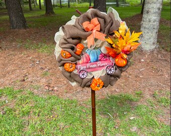 Fall Wreath (Farm Fresh Pumpkins)