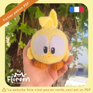 PDF Crochet Pattern – Az Tofu Plush (Wakfu) – Cute Bird – Amigurumi Tutorial in French – Floreen Créations