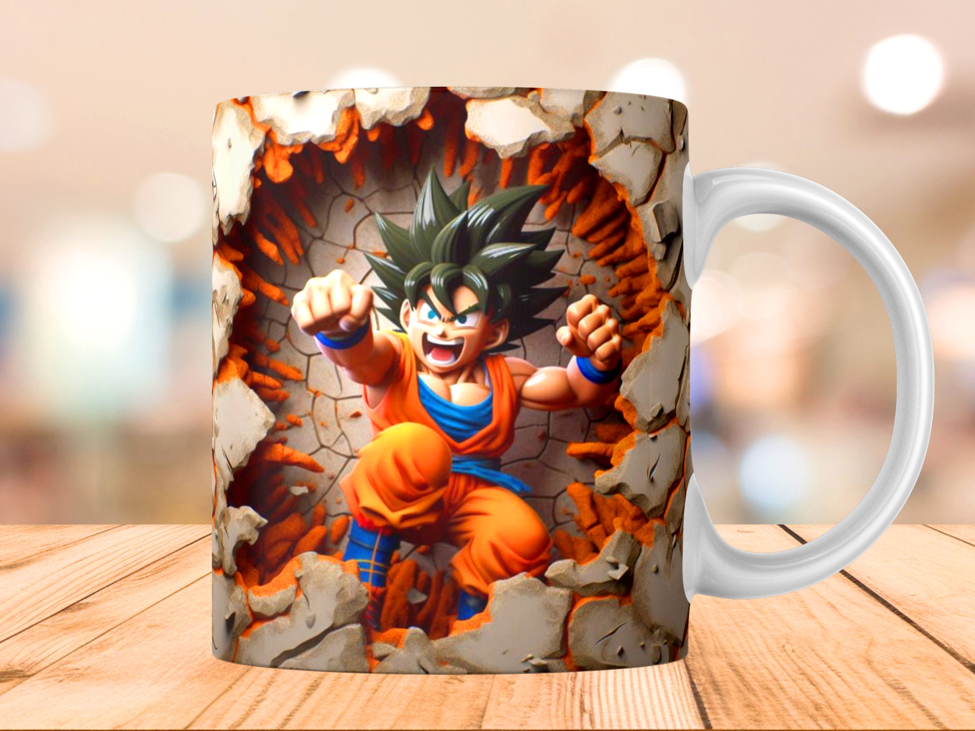 Dragon Ball Z - DBZ Parodic Mug with Blue handle and Blue interior - Super  Sonic X Son Goku 3 (Funny Dragon Ball Z - DBZ Parody - High Quality Mug -  Ref : 462)