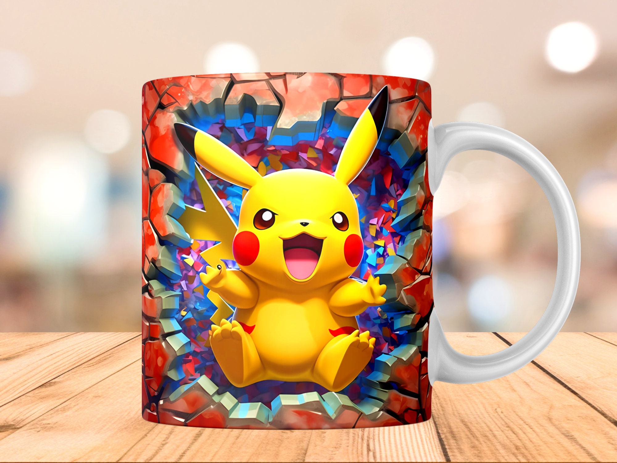 Pokemon 16oz Travel Mug Set: Charizard, Charmander, Pikachu, Group