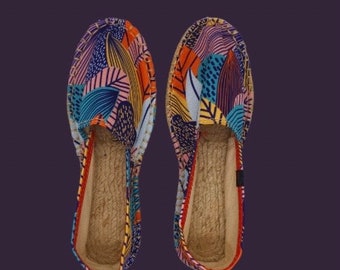 Espadrilles Sandales Unisexe - Tropical Leaves