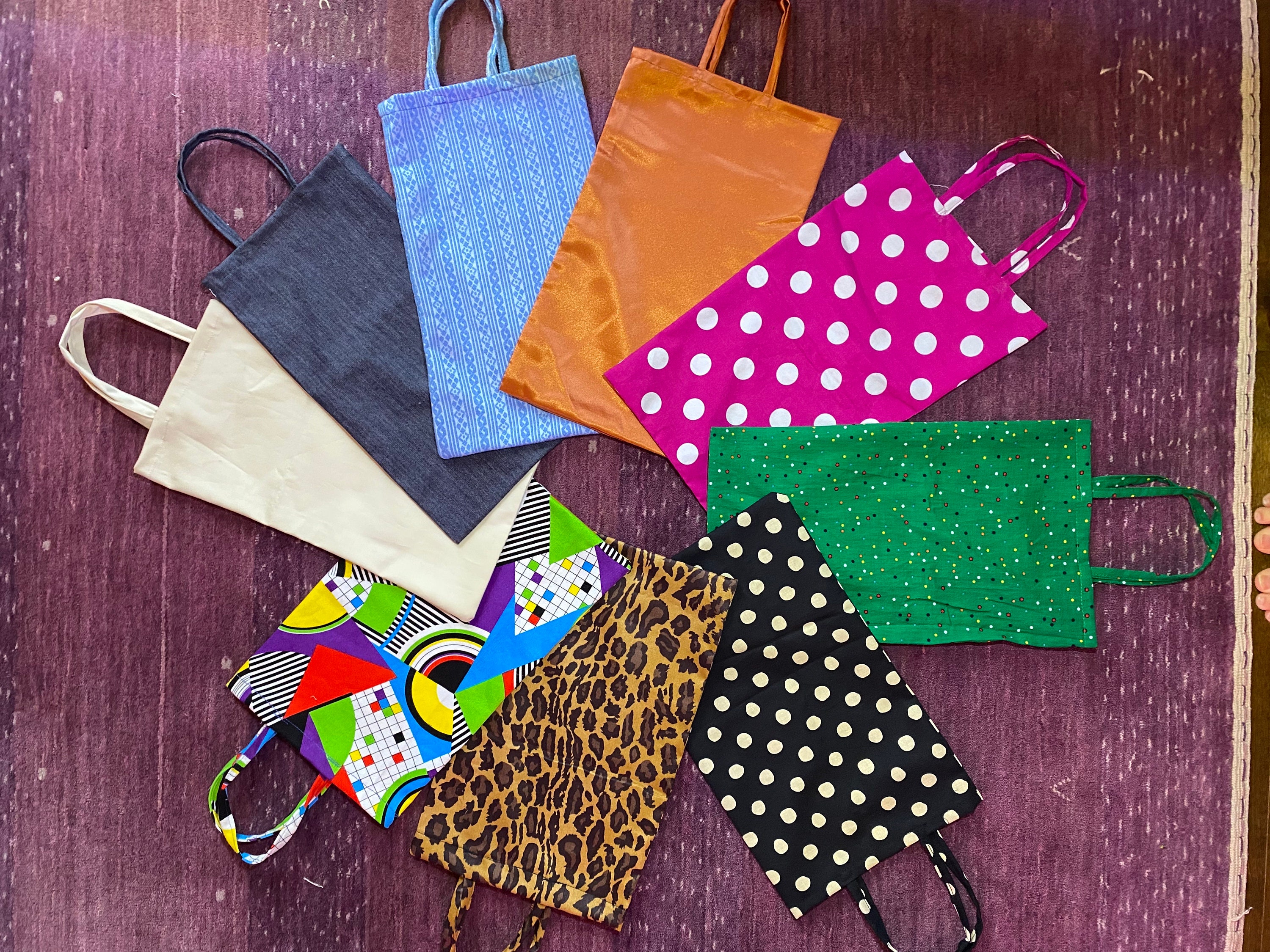 Bolsas cosidas a mano sale
