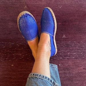 Espadrilles Sandals Unisex-  Blue and Shine
