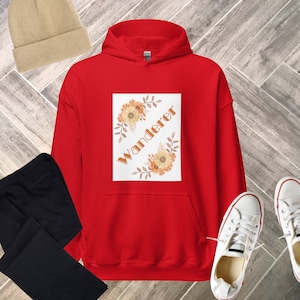 Orange Flower Hoodie
