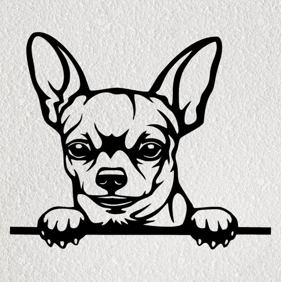 Chihuahua Wall Art Teacup Chihuahua Wall Decor Chihuahua Dog Art Teacup