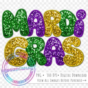 マルディグラ デジタル フェイク スパンコール PNG グラフィック ファイル (昇華 T シャツ、T シャツ、スウェットシャツ、トートバッグ、キラキラ輝くニューオーリンズ ルイジアナ png)