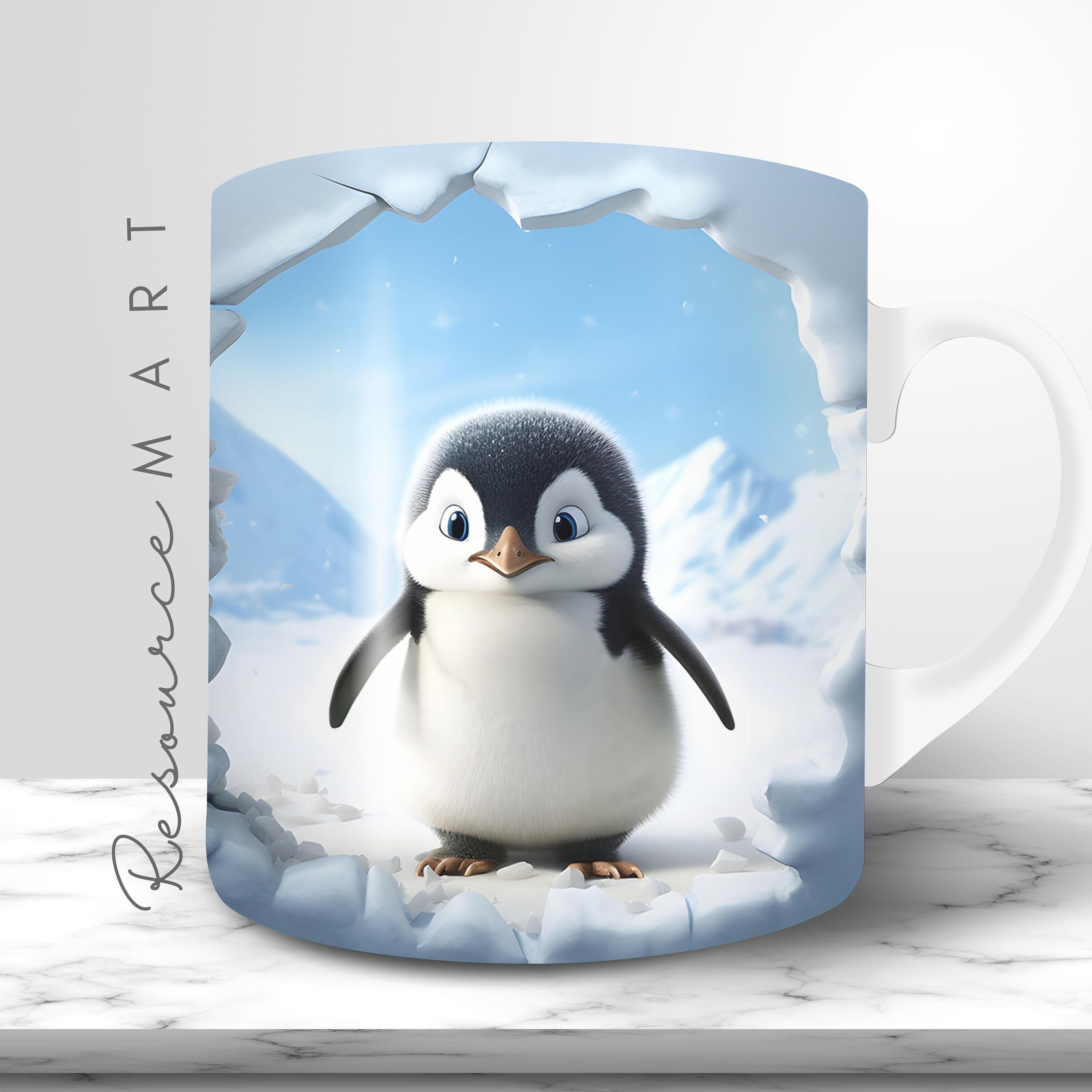 3D-Tasse Pinguin